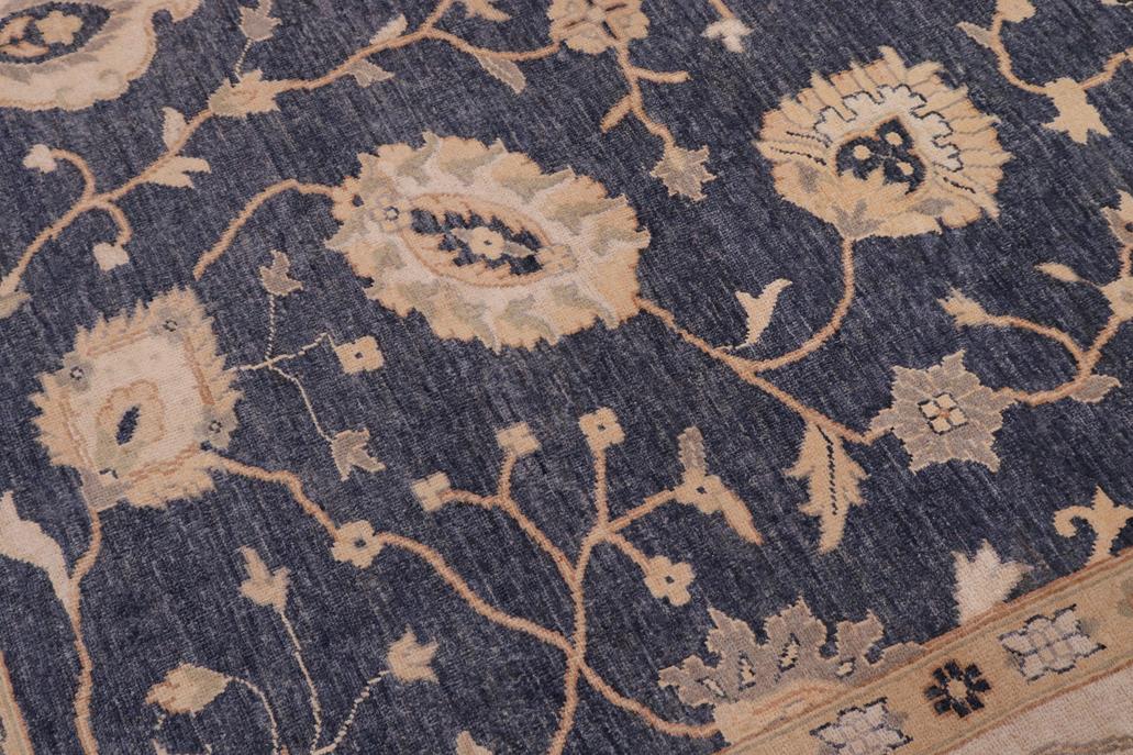 handmade Traditional Kafkaz Drk. Gray Beige Hand Knotted RECTANGLE 100% WOOL area rug 9 x 12