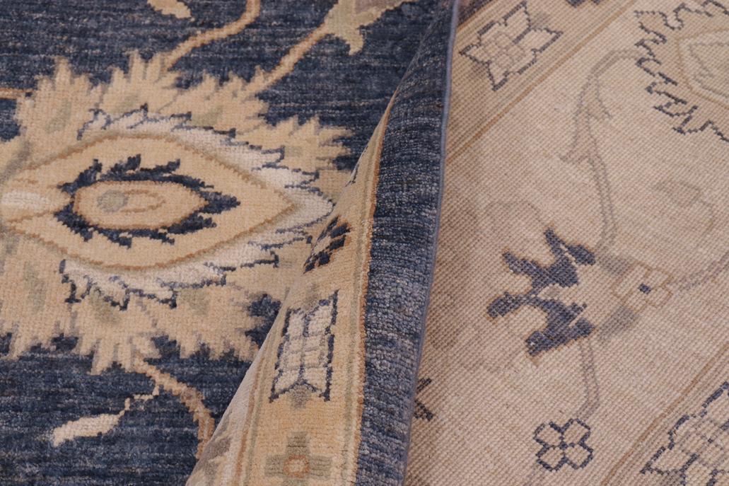 handmade Traditional Kafkaz Drk. Gray Beige Hand Knotted RECTANGLE 100% WOOL area rug 9 x 12