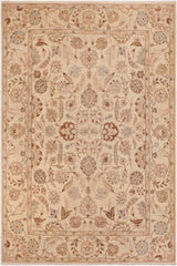 handmade Traditional Kafkaz Beige Tan Hand Knotted RECTANGLE 100% WOOL area rug 10 x 14