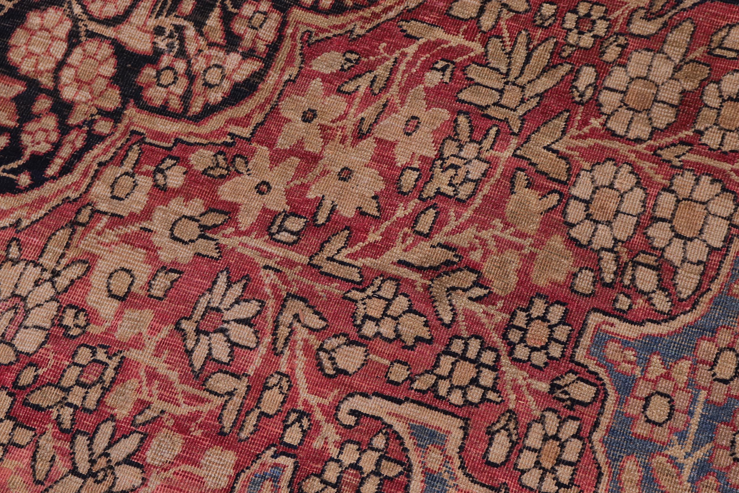handmade Traditional Antique Red Blue Hand Knotted RECTANGLE 100% WOOL area rug 9x13