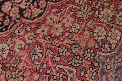 handmade Traditional Antique Red Blue Hand Knotted RECTANGLE 100% WOOL area rug 9x13