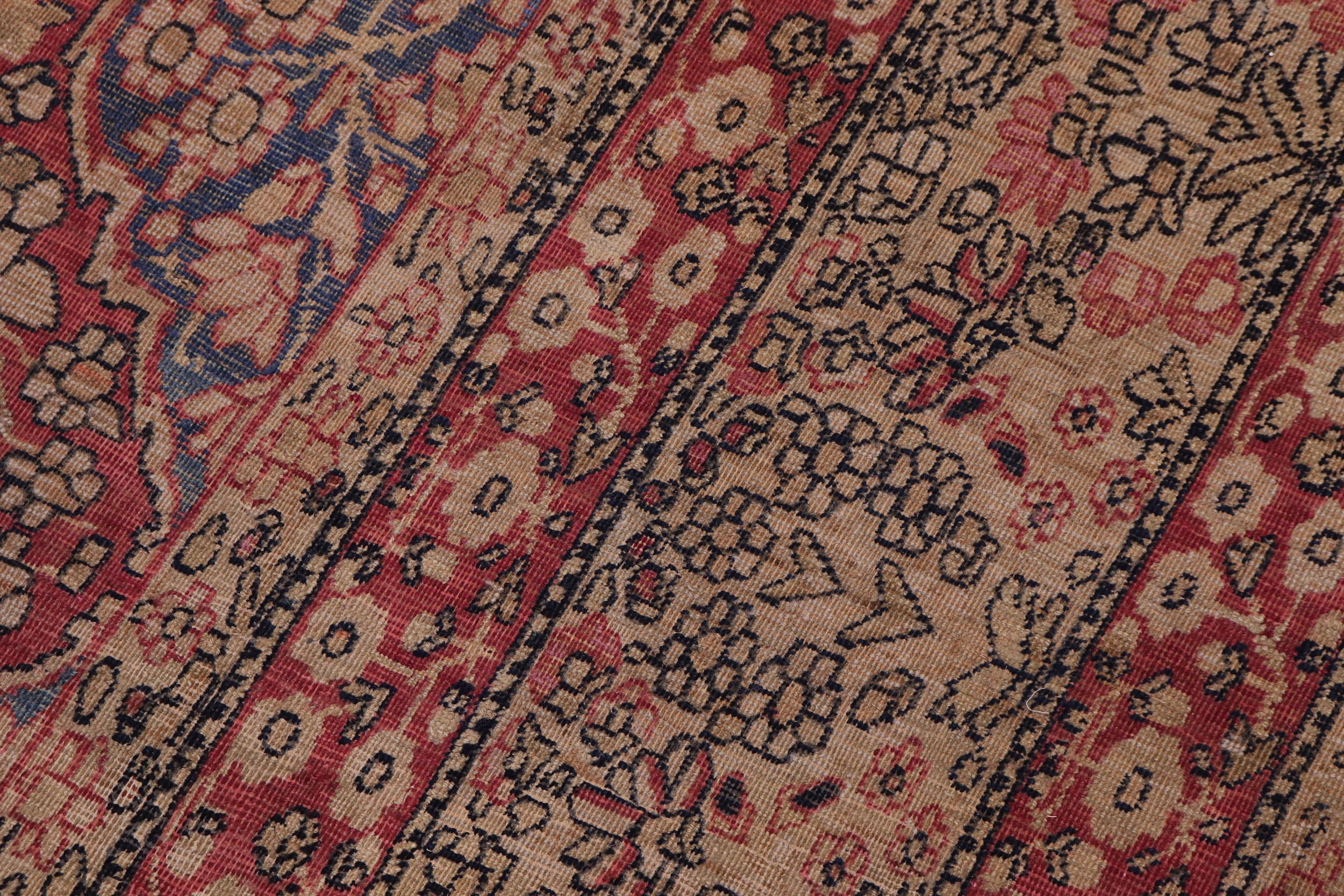 handmade Traditional Antique Red Blue Hand Knotted RECTANGLE 100% WOOL area rug 9x13