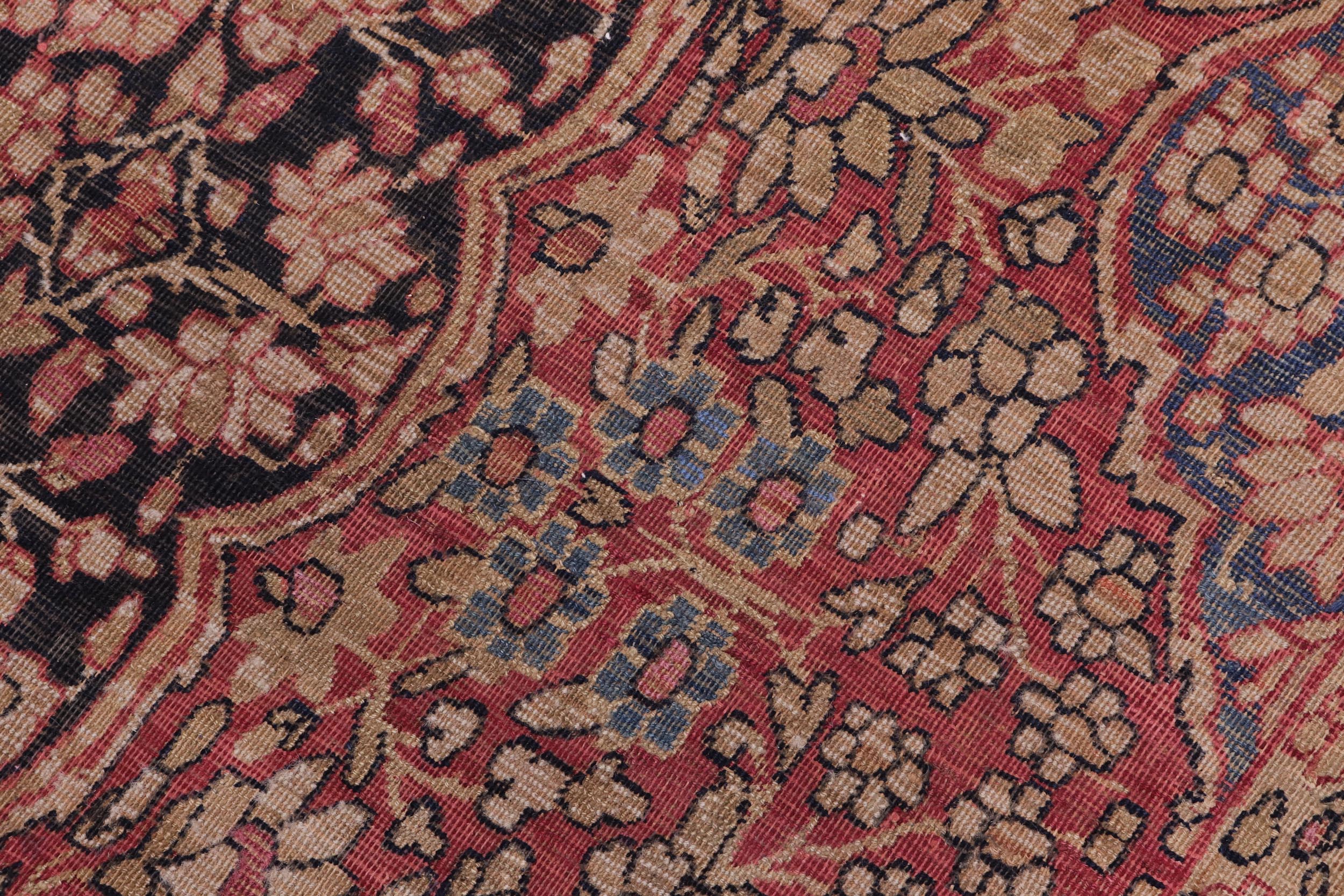 handmade Traditional Antique Red Blue Hand Knotted RECTANGLE 100% WOOL area rug 9x13