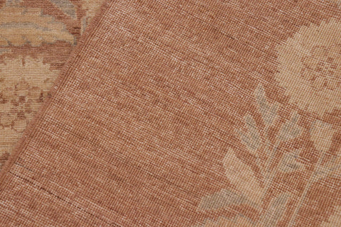 handmade Modern Kafkaz Brown Tan Hand Knotted RECTANGLE 100% WOOL area rug 10' x 14'