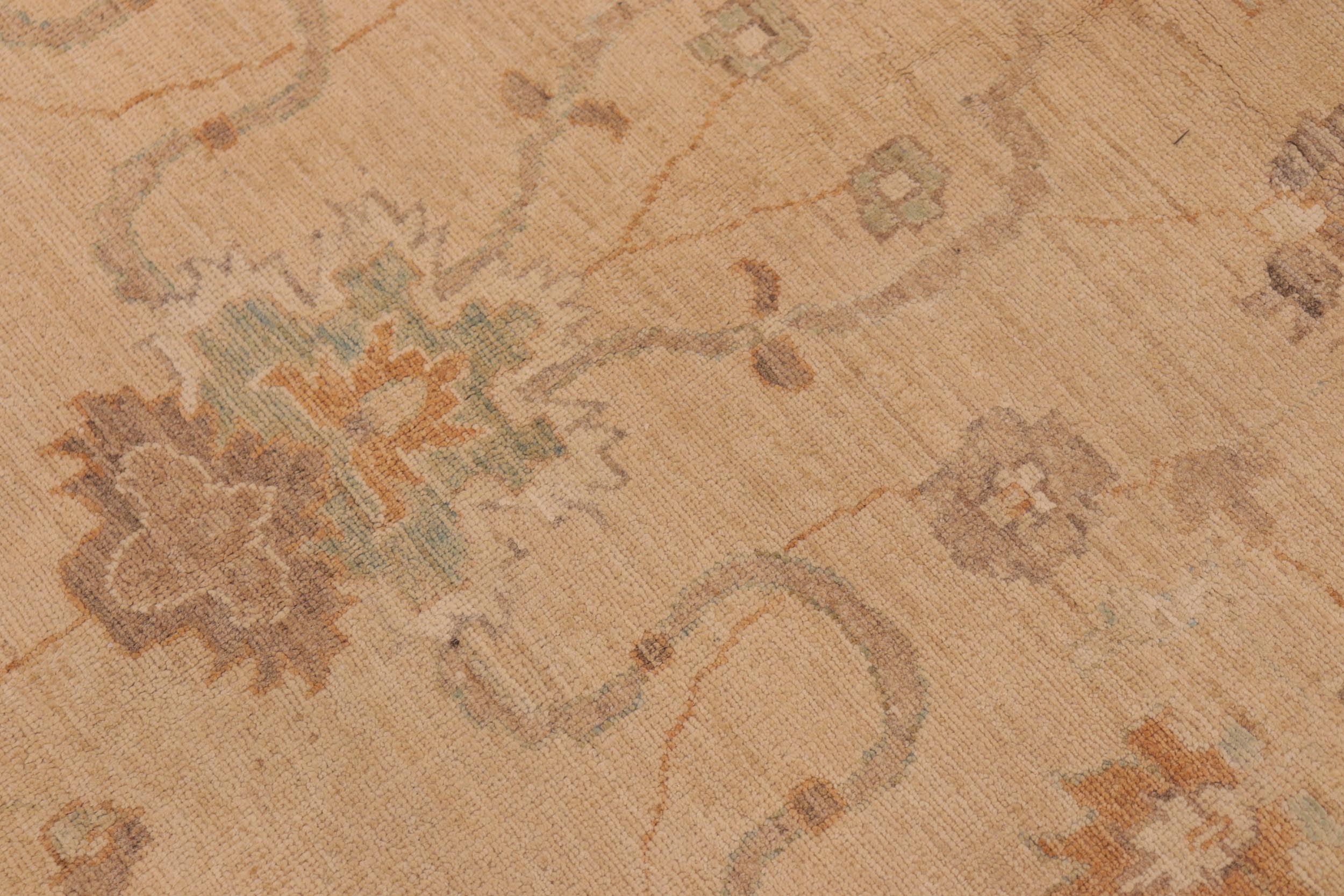 handmade Traditional Kafkaz Tan Brown Hand Knotted RECTANGLE 100% WOOL area rug 10x14