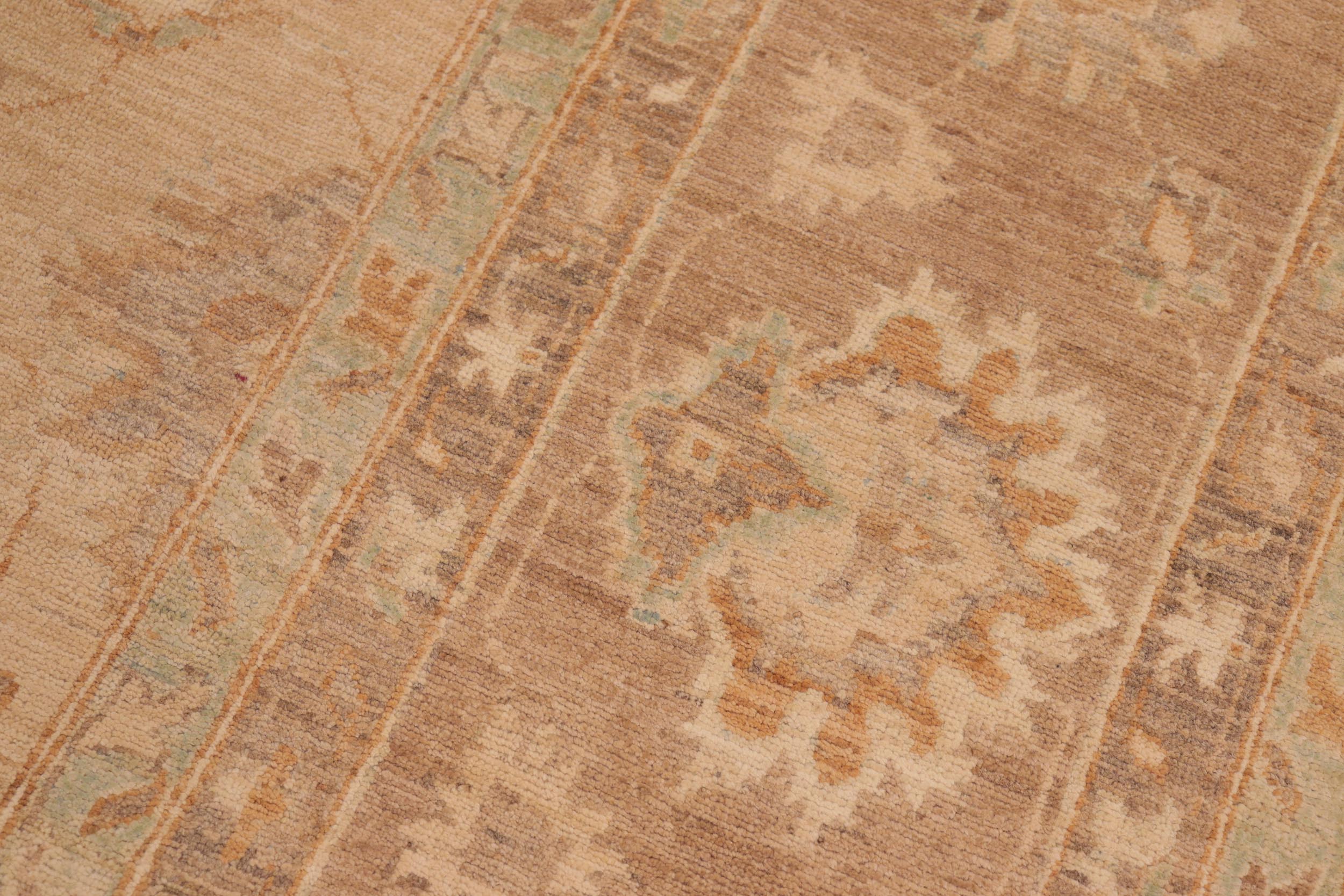 handmade Traditional Kafkaz Tan Brown Hand Knotted RECTANGLE 100% WOOL area rug 10x14