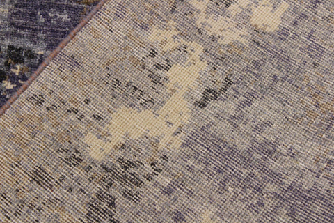 handmade Modern Kafkaz Grey Ivory Hand Knotted RECTANGLE WOOL&SILK area rug 9' x 12'