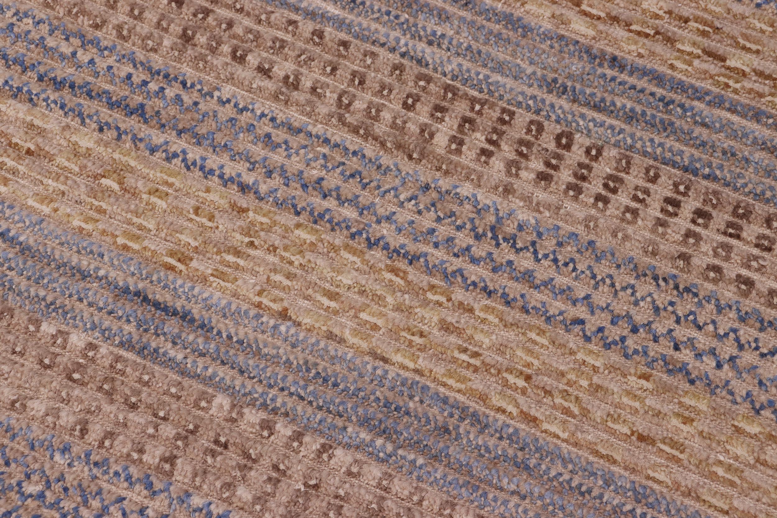 handmade Geometric Moroccan Hi Grey Gold Hand Knotted RECTANGLE 100% WOOL area rug 7' x 10'