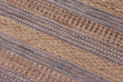 handmade Geometric Moroccan Hi Grey Gold Hand Knotted RECTANGLE 100% WOOL area rug 7' x 10'