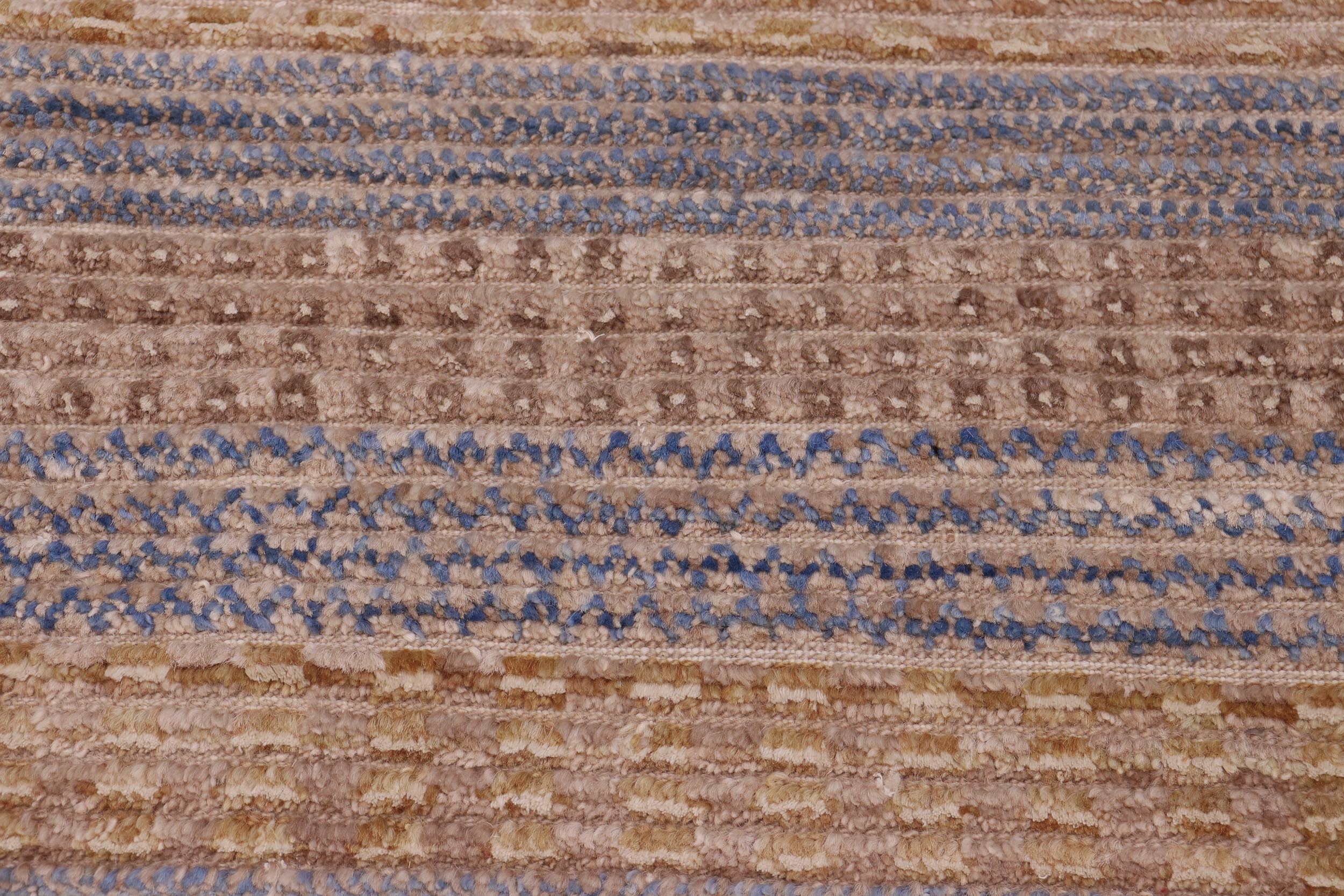 handmade Geometric Moroccan Hi Grey Gold Hand Knotted RECTANGLE 100% WOOL area rug 7' x 10'