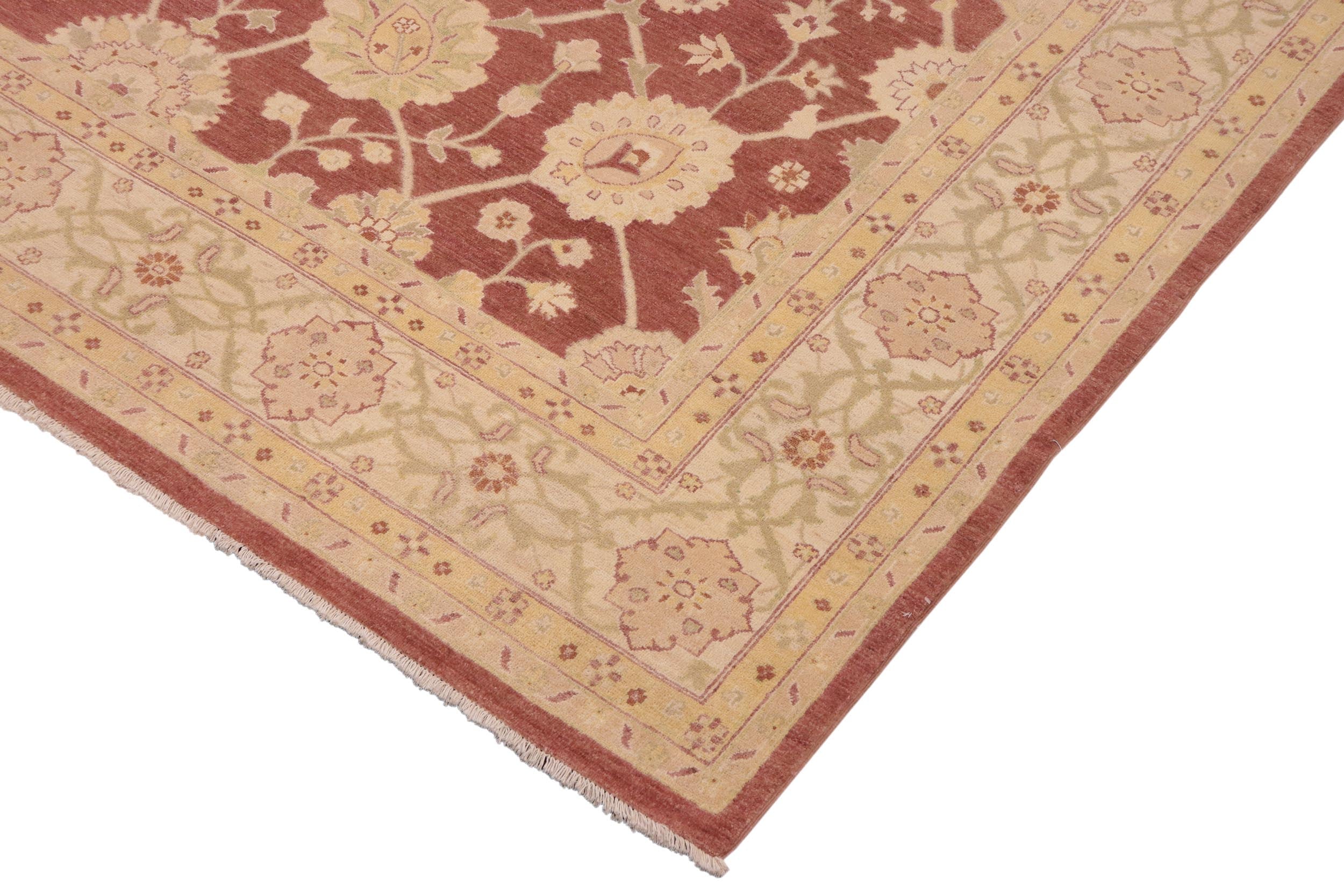 handmade Traditional Kafkaz Brown Beige Hand Knotted RECTANGLE 100% WOOL area rug 10x14