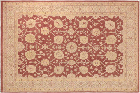 handmade Traditional Kafkaz Brown Beige Hand Knotted RECTANGLE 100% WOOL area rug 10x14