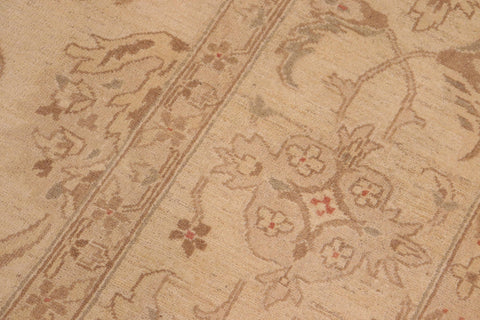 handmade Traditional Kafkaz Beige Brown Hand Knotted RECTANGLE 100% WOOL area rug 10x14
