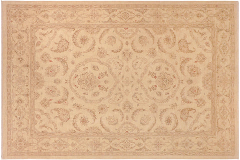 handmade Traditional Kafkaz Beige Brown Hand Knotted RECTANGLE 100% WOOL area rug 10x14