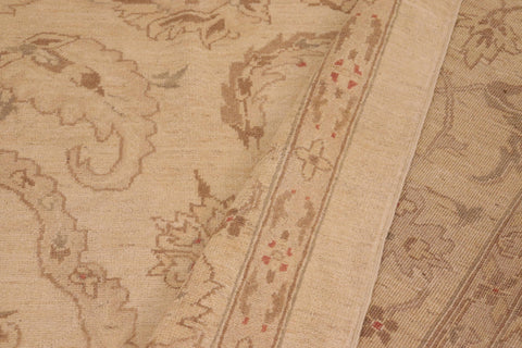 handmade Traditional Kafkaz Beige Brown Hand Knotted RECTANGLE 100% WOOL area rug 10x14