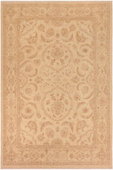 handmade Traditional Kafkaz Beige Brown Hand Knotted RECTANGLE 100% WOOL area rug 10 x 14