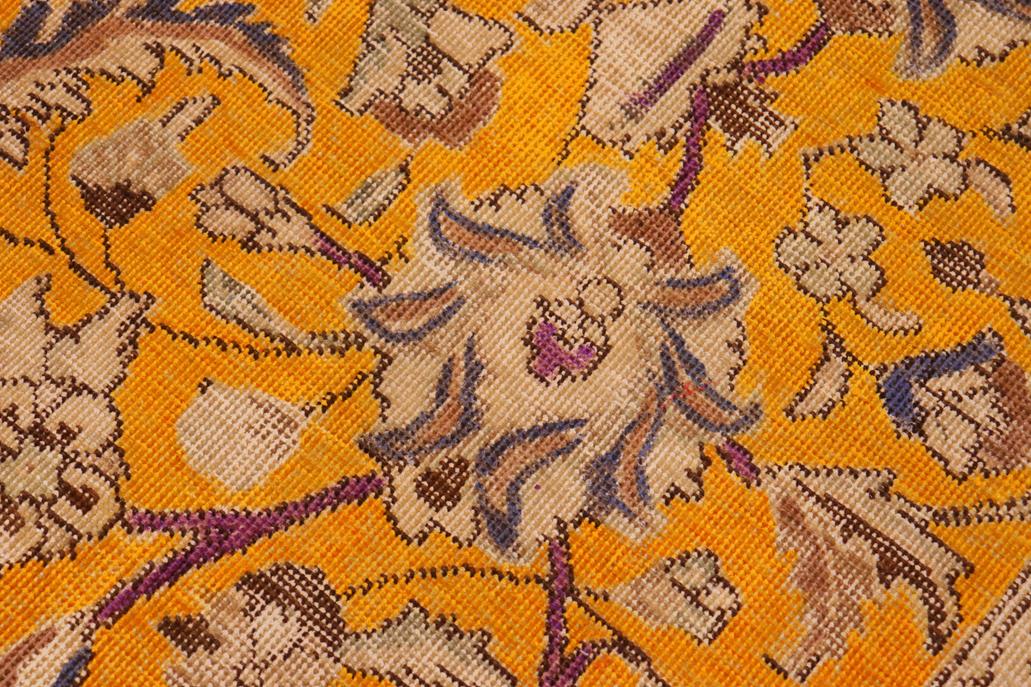 handmade Vintage Hand Painte Orange Blue Hand Knotted RECTANGLE 100% WOOL area rug 10 x 13