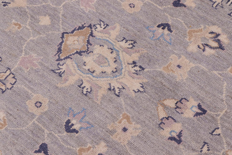 handmade Transitional Kafkaz Grey Ivory Hand Knotted RECTANGLE 100% WOOL area rug 10' x 14'