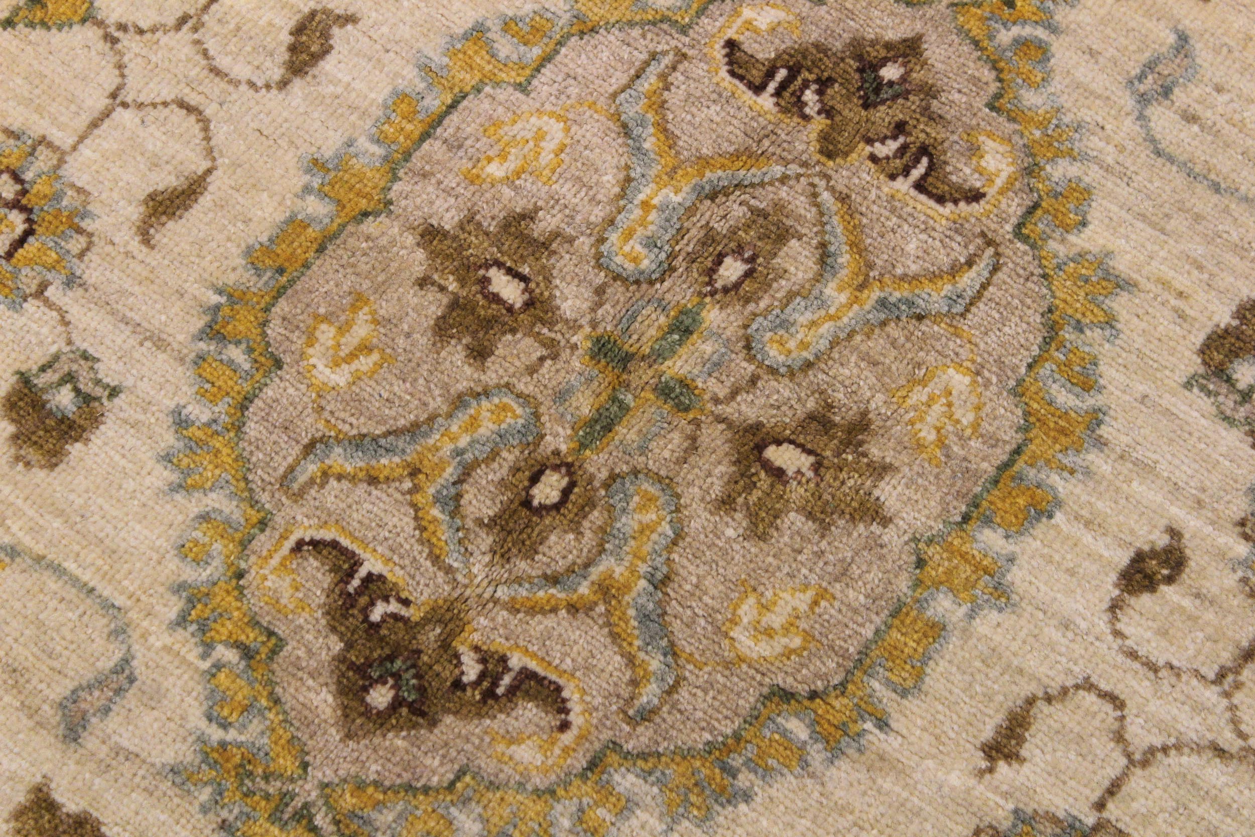 handmade Traditional Kafkaz Beige Beige Hand Knotted RECTANGLE 100% WOOL area rug 8x10