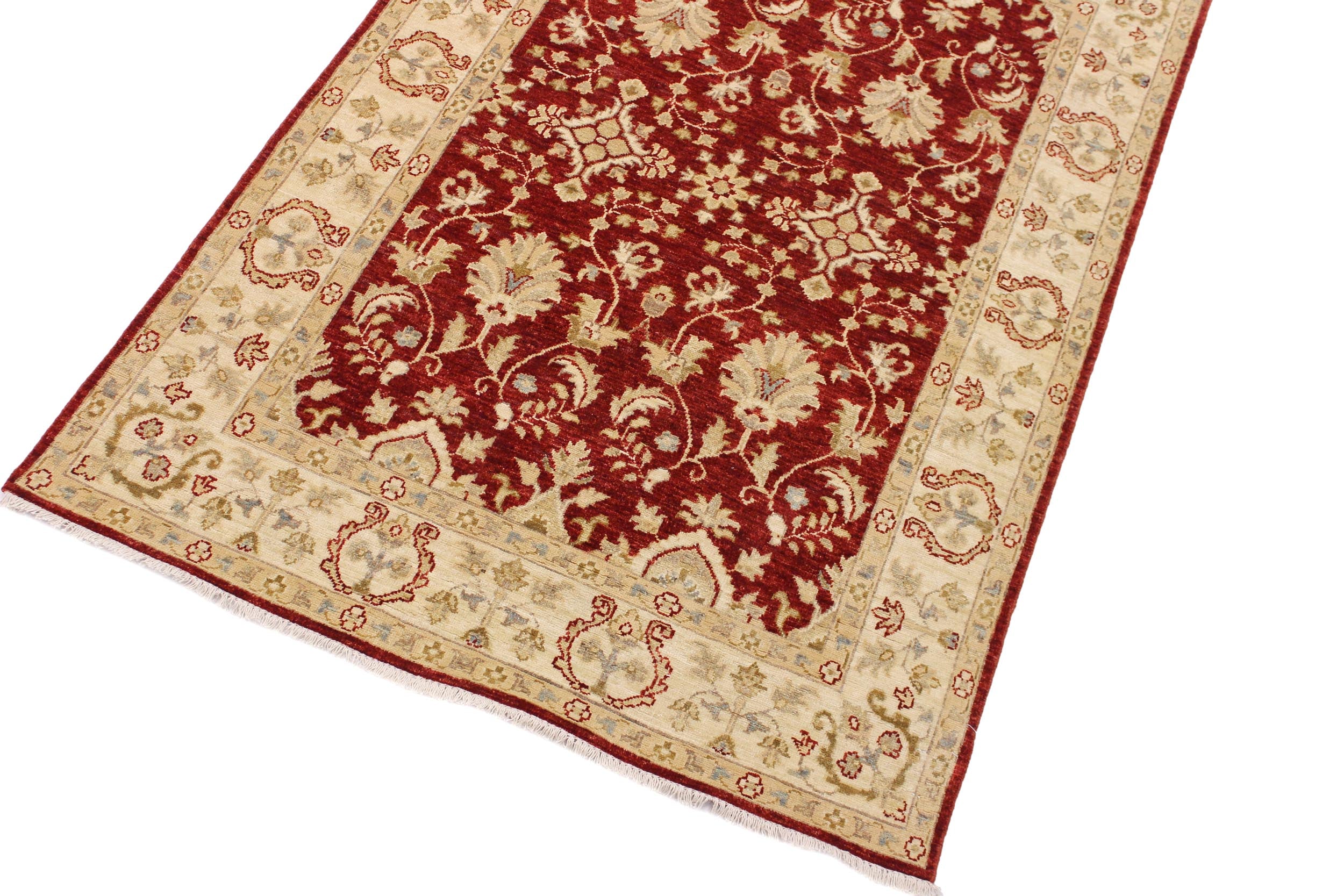 handmade Traditional Kafkaz Red Ivory Hand Knotted RECTANGLE 100% WOOL area rug 4x6