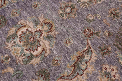 handmade Traditional Kafkaz Grey Ivory Hand Knotted RECTANGLE 100% WOOL area rug 6x8