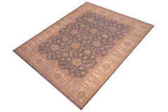 handmade Traditional Kafkaz Grey Beige Hand Knotted RECTANGLE 100% WOOL area rug 8 x 10