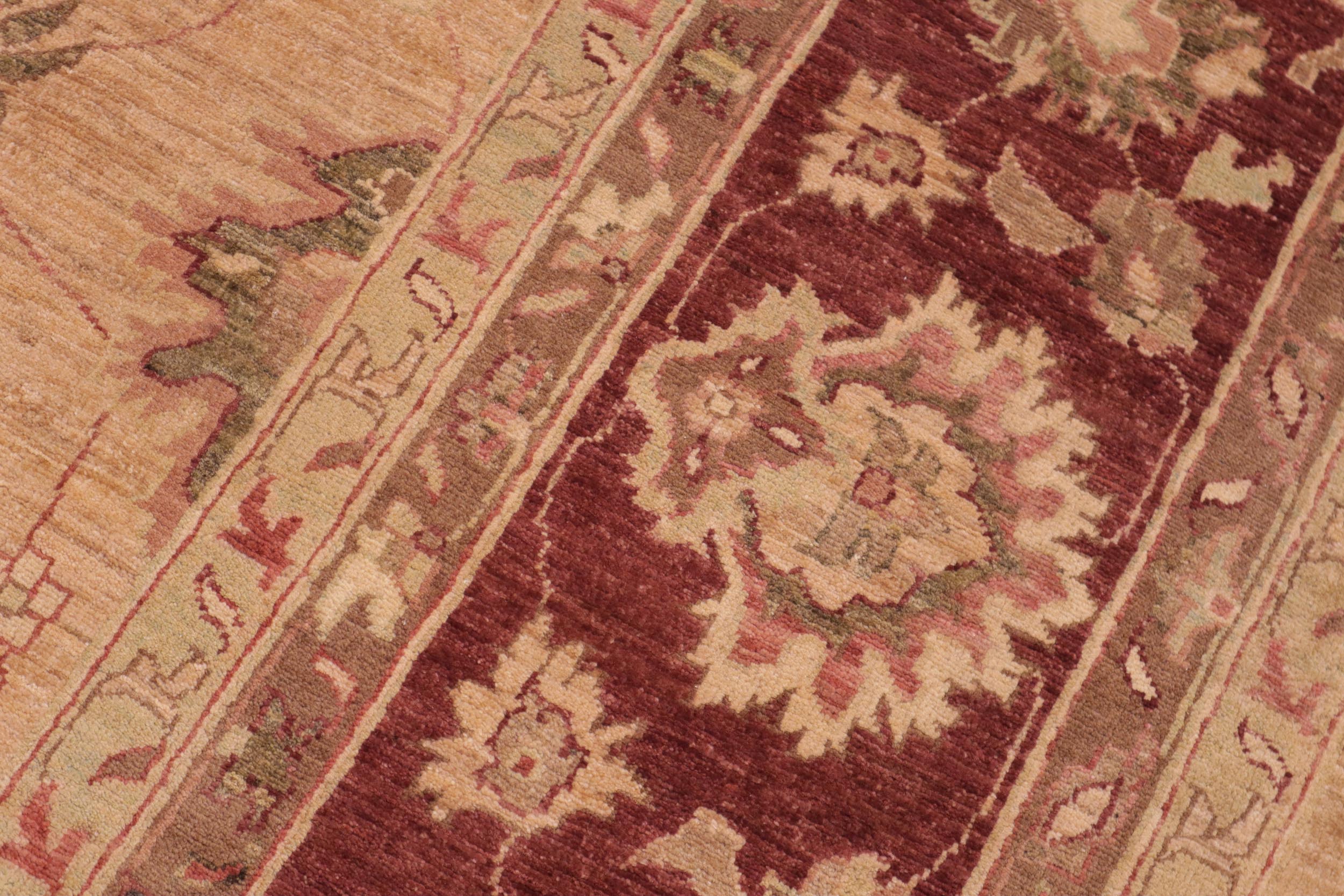 handmade Traditional Kafkaz Gold Red Hand Knotted RECTANGLE 100% WOOL area rug 10x15