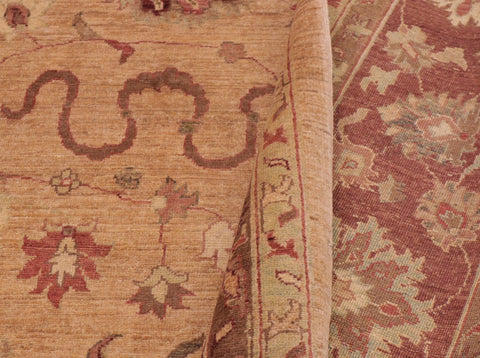 handmade Traditional Kafkaz Gold Red Hand Knotted RECTANGLE 100% WOOL area rug 10x15