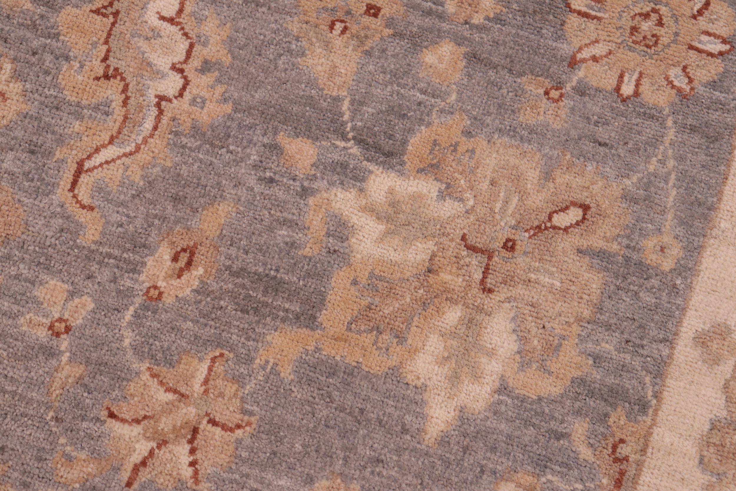 handmade Traditional Kafkaz Grey Beige Hand Knotted RECTANGLE 100% WOOL area rug 6x9