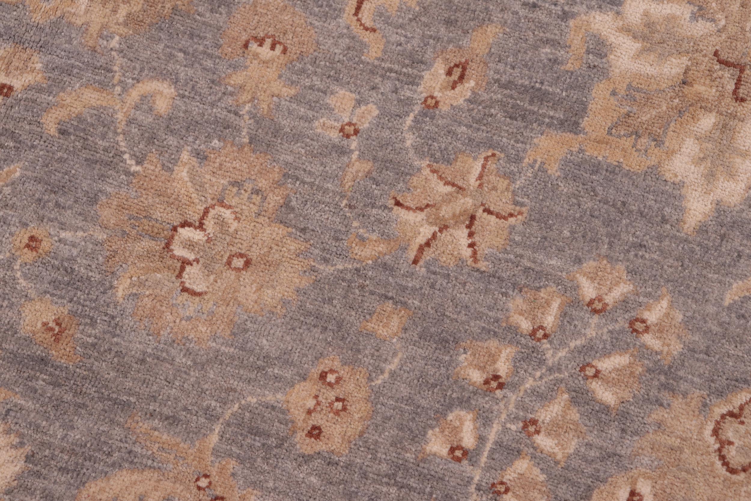 handmade Traditional Kafkaz Grey Beige Hand Knotted RECTANGLE 100% WOOL area rug 6x9