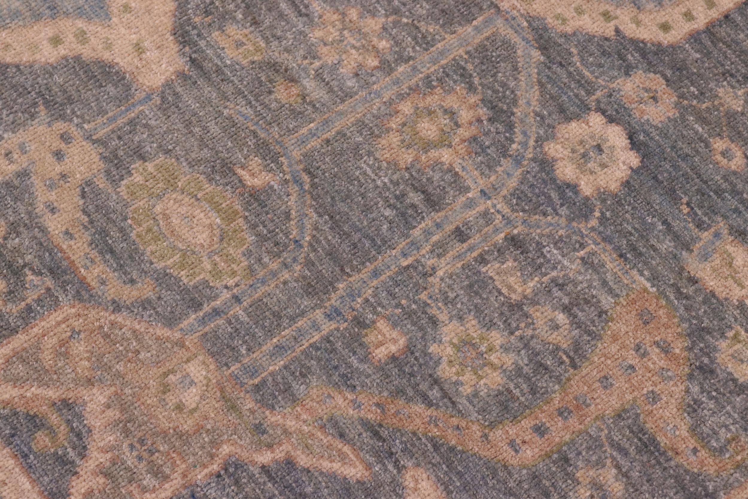 handmade Traditional Kafkaz Gray Lt. Blue Hand Knotted RECTANGLE 100% WOOL area rug 8' x 10'