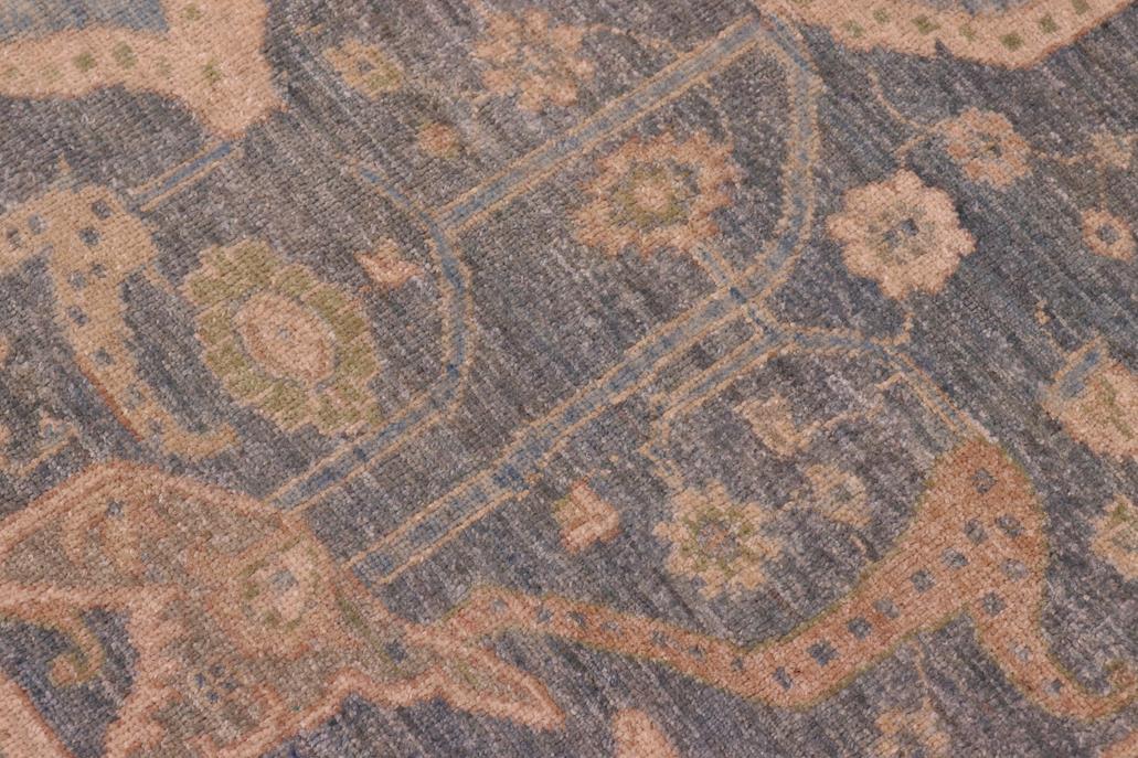 handmade Traditional Kafkaz Gray Lt. Blue Hand Knotted RECTANGLE 100% WOOL area rug 8 x 10