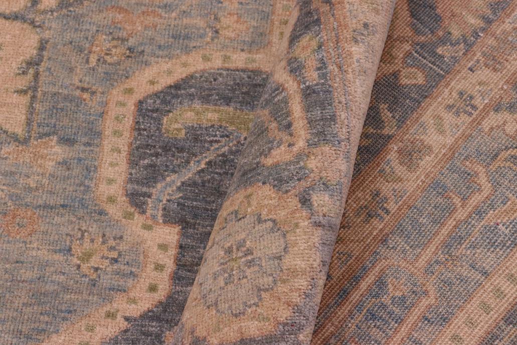 handmade Traditional Kafkaz Gray Lt. Blue Hand Knotted RECTANGLE 100% WOOL area rug 8 x 10