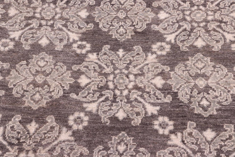 handmade Transitional Kafkaz Grey Green Hand Knotted RECTANGLE 100% WOOL area rug 8' x 10'