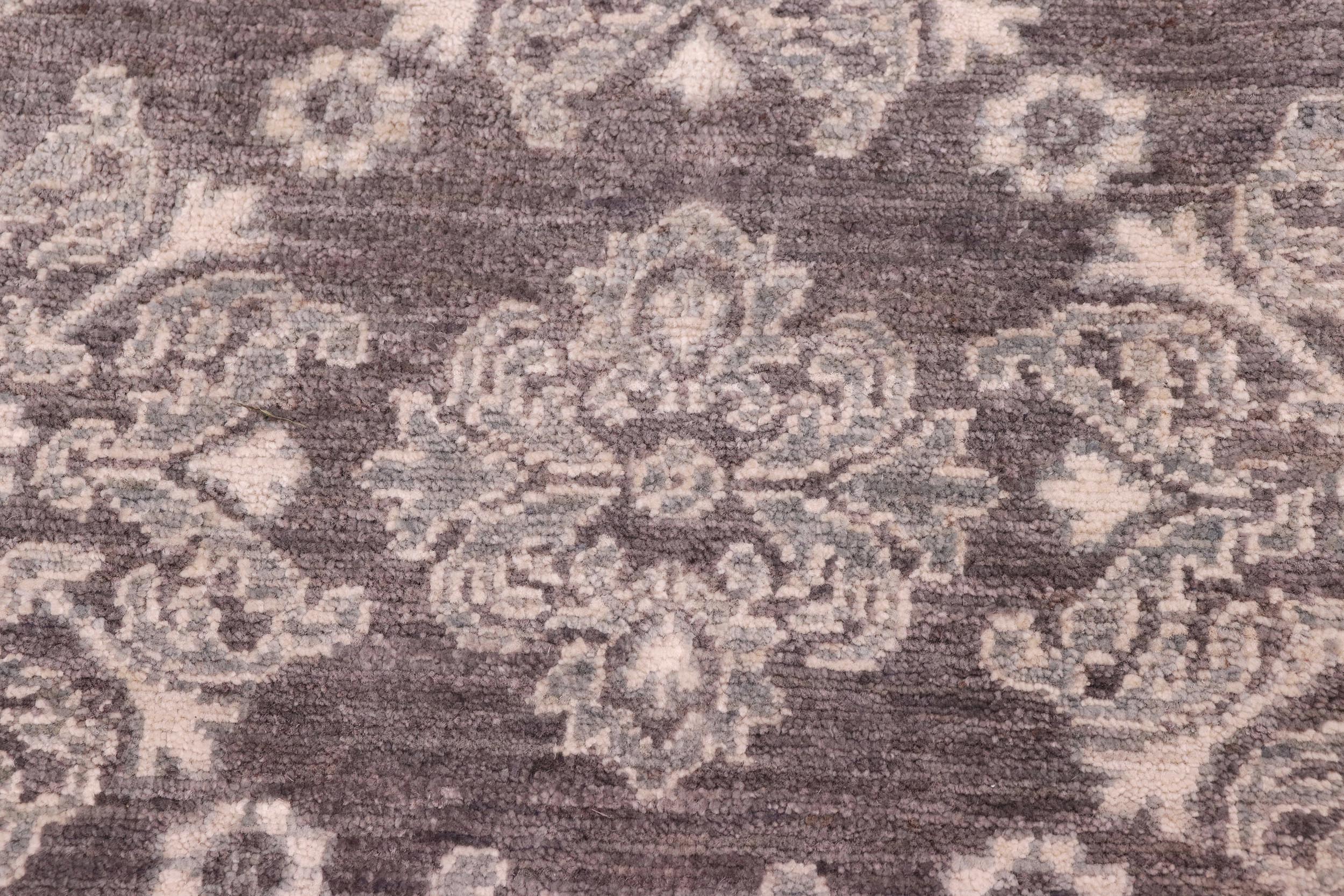 handmade Transitional Kafkaz Grey Green Hand Knotted RECTANGLE 100% WOOL area rug 8' x 10'