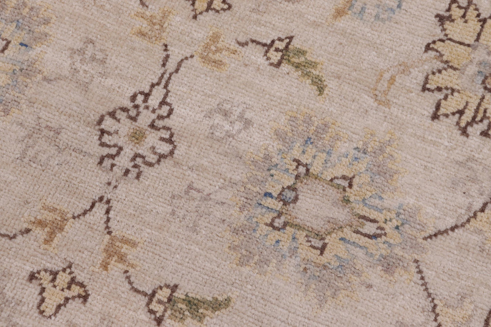 handmade Traditional Kafkaz Ivory Gold Hand Knotted RECTANGLE 100% WOOL area rug 3x5