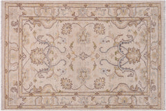 handmade Traditional Kafkaz Ivory Gold Hand Knotted RECTANGLE 100% WOOL area rug 3x5