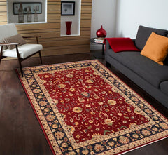 handmade Traditional Kafkaz Red Blue Hand Knotted RECTANGLE 100% WOOL area rug 10 x 14