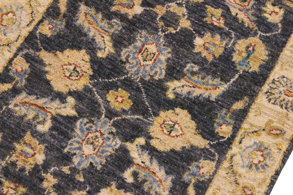 handmade Traditional Kafkaz Grey Ivory Hand Knotted RECTANGLE 100% WOOL area rug 2 x 3