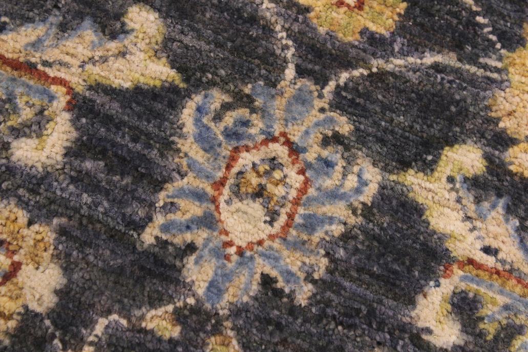 handmade Traditional Kafkaz Grey Ivory Hand Knotted RECTANGLE 100% WOOL area rug 2 x 3