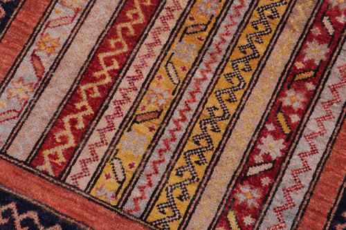 handmade Transitional Shawl Blue Rust Hand Knotted RECTANGLE 100% WOOL area rug 2x3