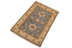 handmade Traditional Kafkaz Grey Red Hand Knotted RECTANGLE 100% WOOL area rug 2 x 3