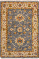 handmade Traditional Kafkaz Grey Red Hand Knotted RECTANGLE 100% WOOL area rug 2 x 3