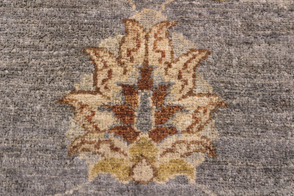 handmade Traditional Kafkaz Grey Ivory Hand Knotted RECTANGLE 100% WOOL area rug 2x3