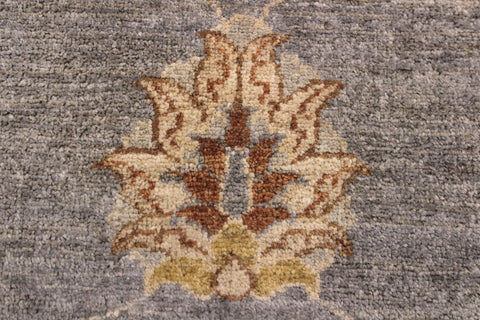 handmade Traditional Kafkaz Grey Ivory Hand Knotted RECTANGLE 100% WOOL area rug 2x3