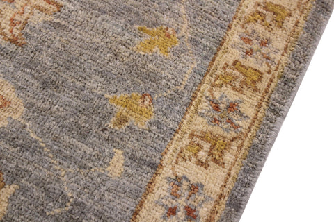 handmade Traditional Kafkaz Grey Ivory Hand Knotted RECTANGLE 100% WOOL area rug 2x3