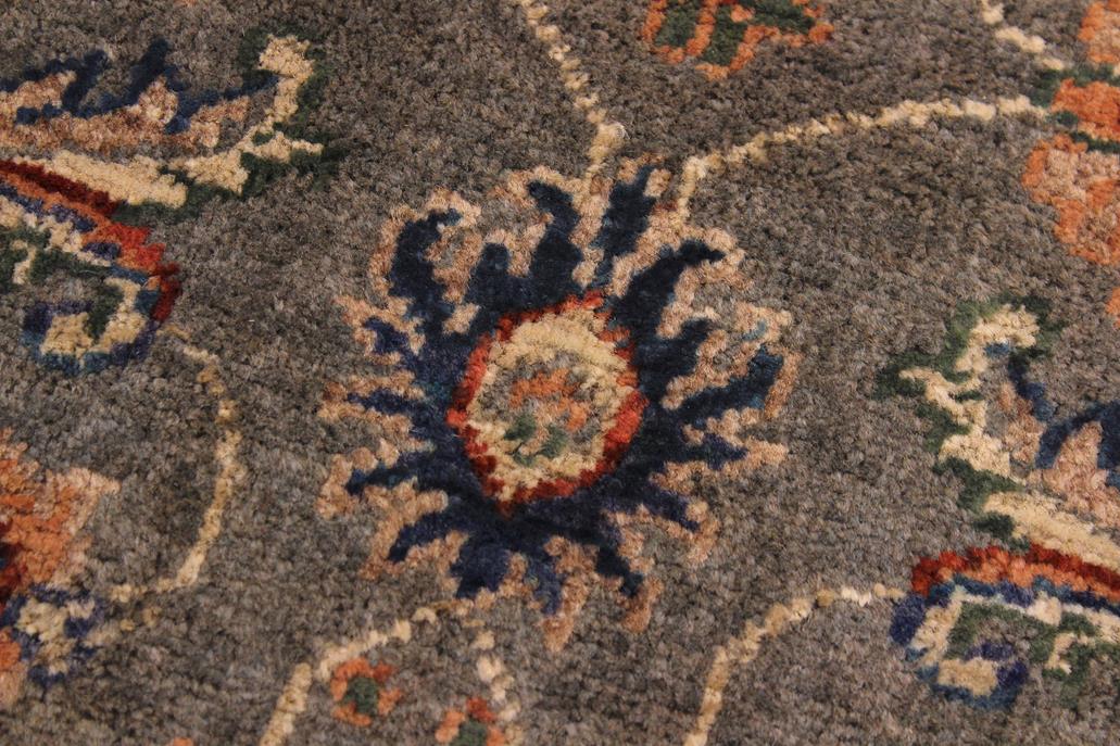 handmade Traditional Kafkaz Grey Ivory Hand Knotted RECTANGLE 100% WOOL area rug 2 x 3