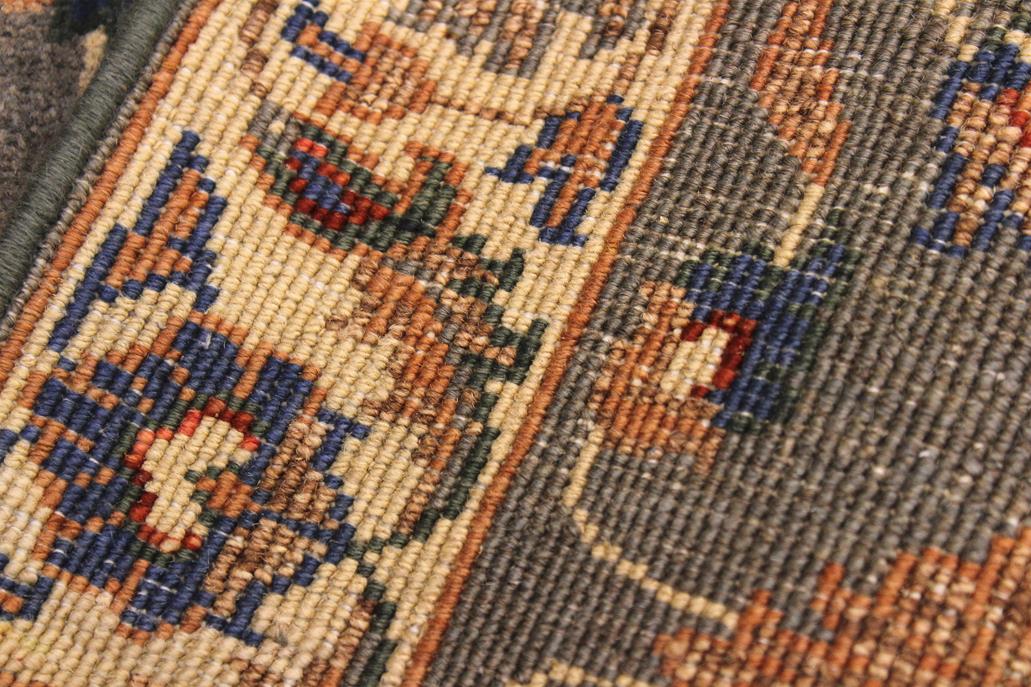 handmade Traditional Kafkaz Grey Ivory Hand Knotted RECTANGLE 100% WOOL area rug 2 x 3