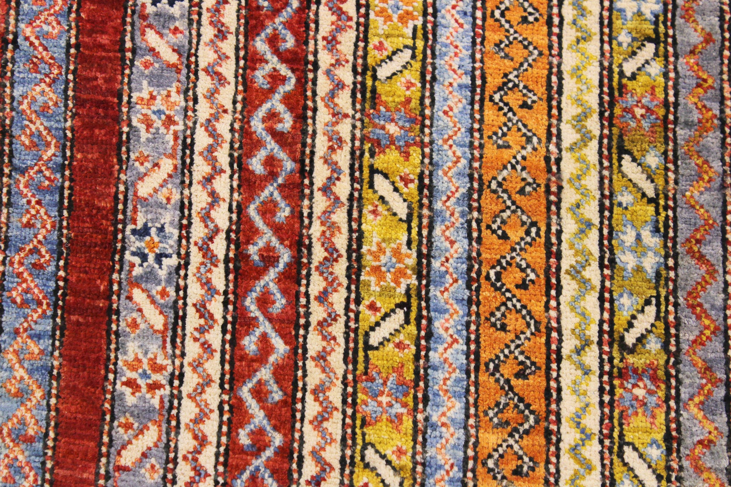 handmade Transitional Shawl Rust Blue Hand Knotted RECTANGLE 100% WOOL area rug 2x3
