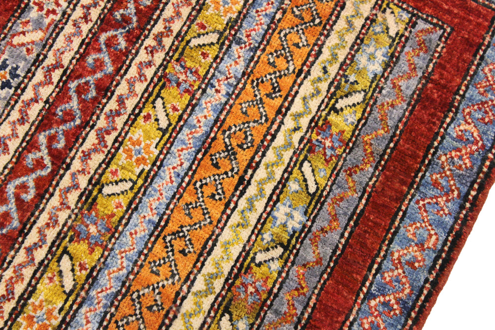 handmade Transitional Shawl Rust Blue Hand Knotted RECTANGLE 100% WOOL area rug 2x3